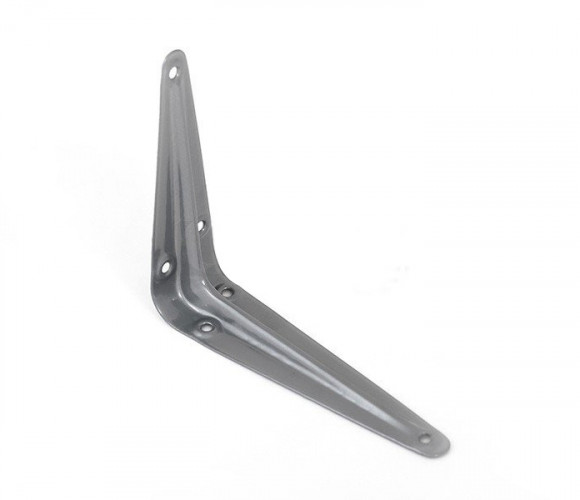 Консоль с одним ребром жесткости 125х150х0,7мм, металлик  111701