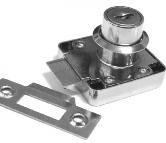 Замок Z348CP "английский" с защелкой хром полированный Z348CP.1/22