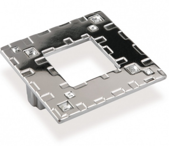 Ручка - модель FM 063 064 Хром матовый/кристаллы (30 шт.)