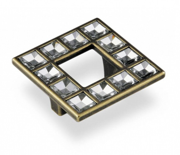 Ручка - модель FM 104 032 Старая бронза/кристаллы (50 шт.)