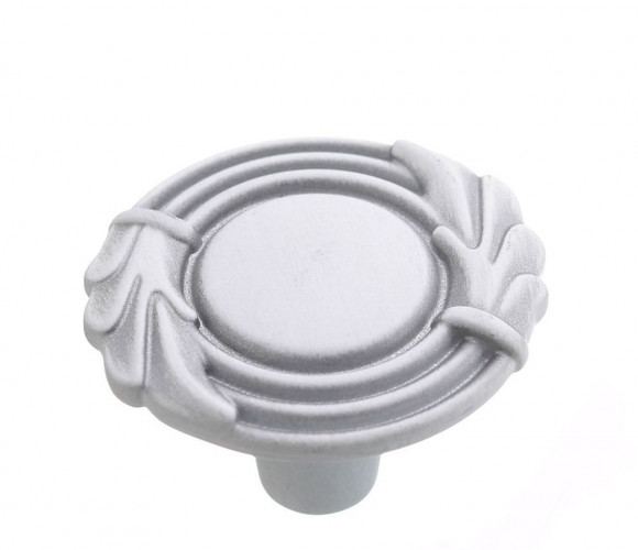 Ручка - грибок FB 055 000 Серебро прованс/9003 белый матовый (ТЗ)