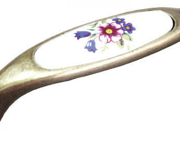 RS112AB.4/96/W01 старин.латуньцветы полев. ручка