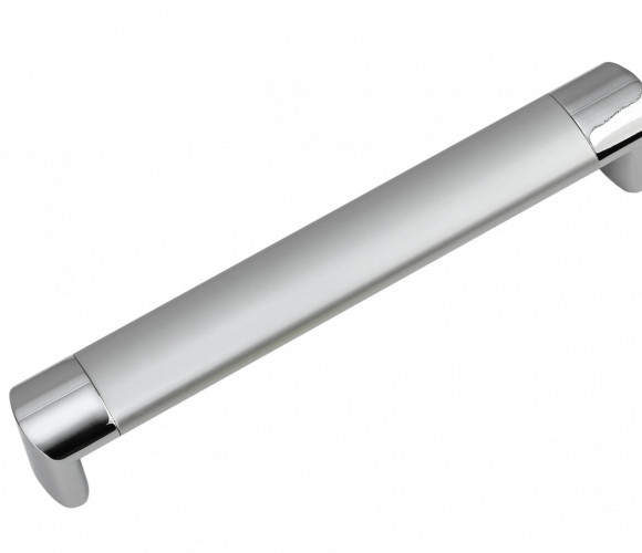 RS053CP/SC.4/128 хром полированный/сатиновый хром ручка