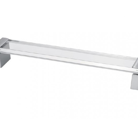 Ручка акриловая прозрачная OLIVA UZ-O160PR, хром  *****