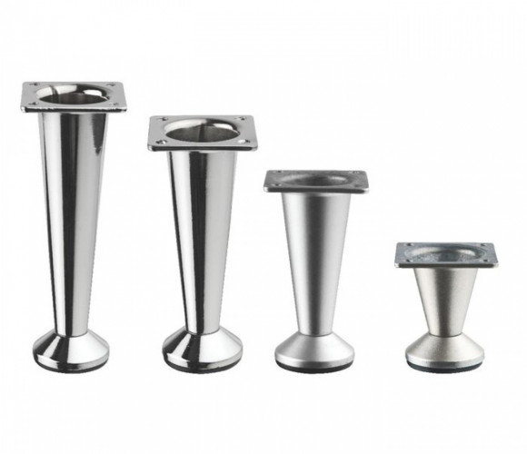 Ножка коническая  Мат. Хром 10 см.