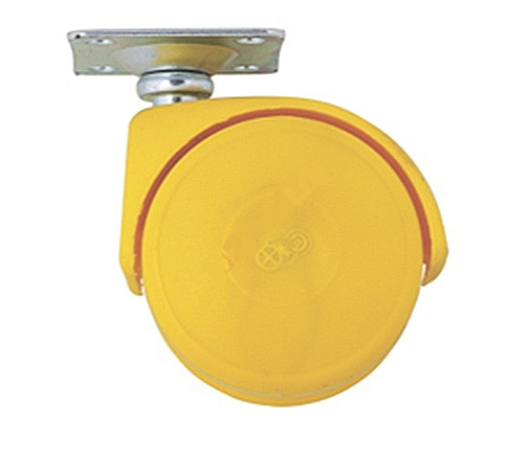 Опора колесная d=50, h=68 желтая H-401 (090364)