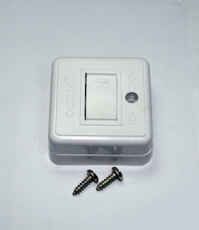 Выключатель одноклавишный накл. РВК-165А белый   09.105.01.211