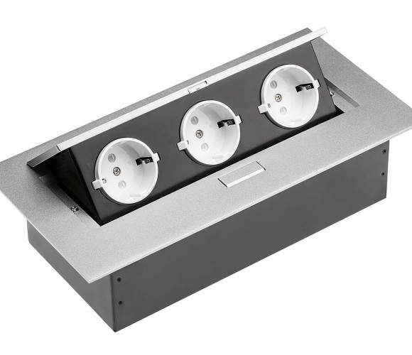 Удлинитель для офиса прямоугольный AE-PB03GS-53 (3 розетки, заземл-усик)