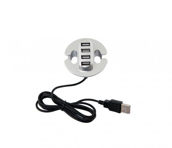 Разветвитель для USB на 4 порта Серебро HB-USB-4X-80