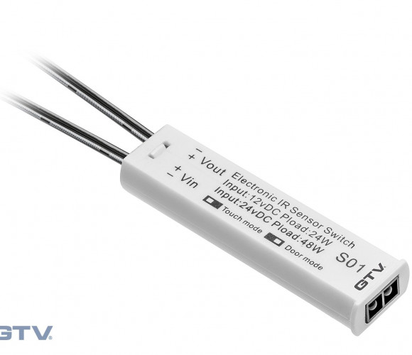 Датчик движения сенсорный, универсальный 12V, белый    AE-WBBUNI-10DIM