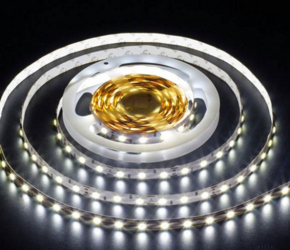 Лента светодиодная 60 диодов/м.п. 5050 хол.белый,12V,14.4W  IP20 LR4-CW60