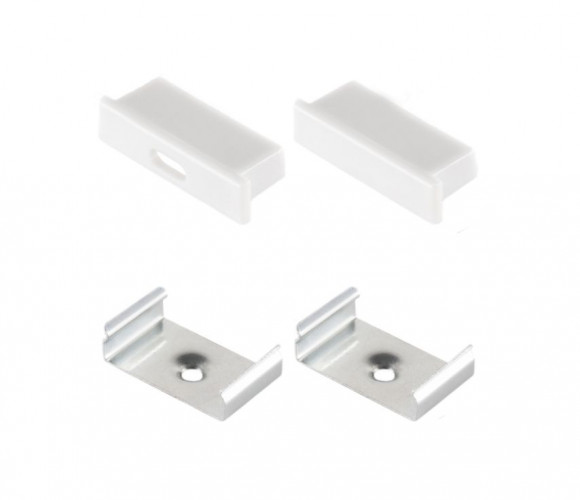 Заглушка для профиля LR43 (с крепежом)