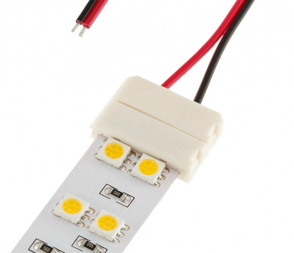 Соединитель односторонний с питанием 5050 для двухрядных лент LR33