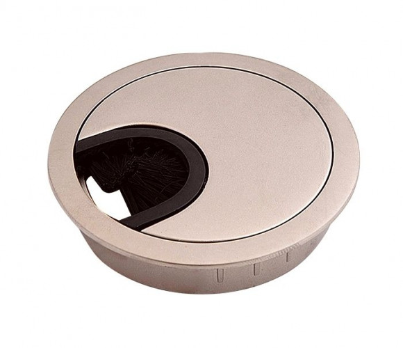 Заглушка кабель-канал метал-ая D-60мм сатин PM-LBFI60-02