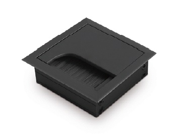 Пропуск для кабеля Merida 80x80, черный (LB-К80x80-20) LB-80x80-20