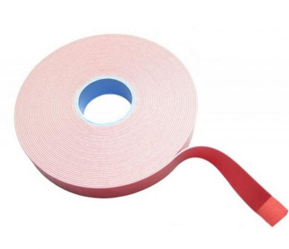 Скотч зеркальный 19х10м (Красный)