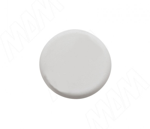 Заглушка эксцент. Белая №1 (ШАГРЕНЬ)