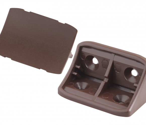 Уголок двойной, пластик. Темно-Коричневый GTV   PM-NAR1004-732