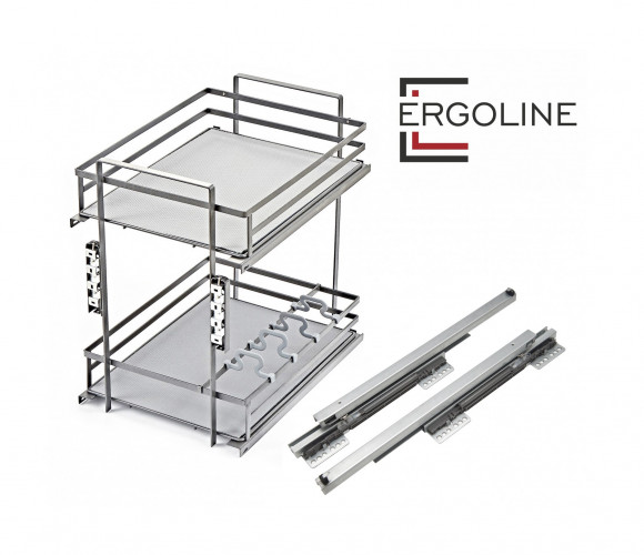 Cargo mini 300мм QUADRA KR28/2/3/300 с доводчиком, донное крепление БОЯРД