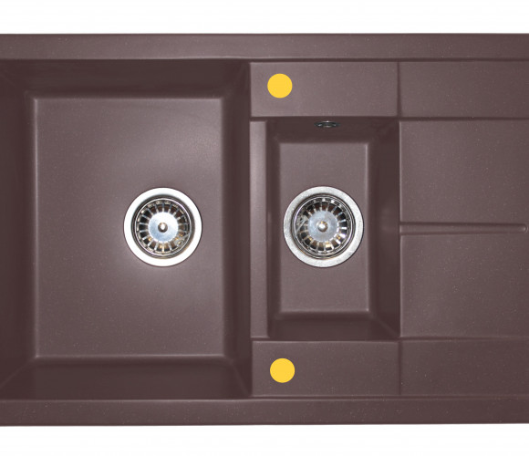 Мойка МЕТРА Шоколад  755х495х180мм  GRANIT