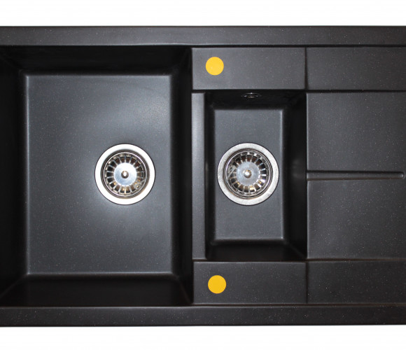 Мойка МЕТРА Черная  755х495х180мм   GRANIT