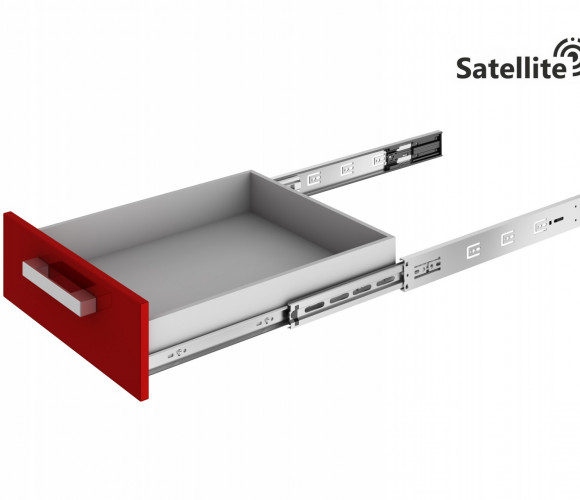 Направляющие шариковые с доводчиком SATELLITE 500мм DB4505Zn/500  БОЯРД