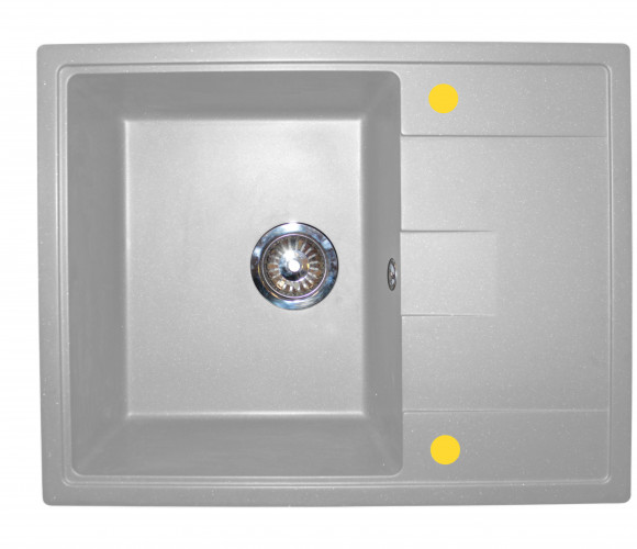 Мойка ЦЕНТРО Светло серая 645*505*200мм    GRANIT