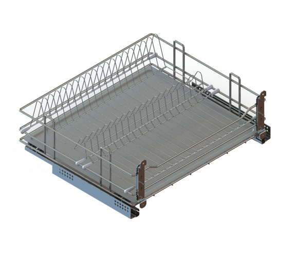 Cargo 600мм Посудосушитель выкатной Квадро, хром