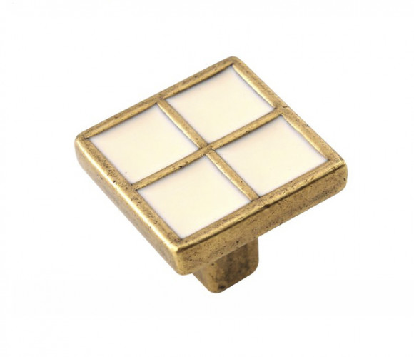 RC114MAB/Bg.4 Матовая старинная латунь/Бежевый Ручка DONNA