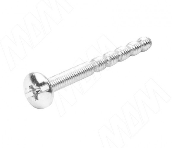 Винт с полукруглой головкой под крест, M4 X 45, универсальный, никель   ZZ150 М4х45 IB