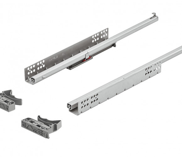 Направляющие скрытого монтажа, частич. выдв. 550мм с доводчиком   433.06.489/433.07.255