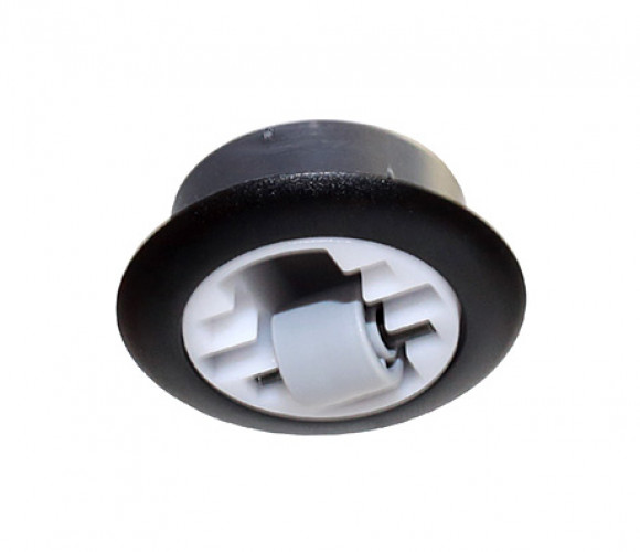 Опора колесная, поворотная, черная RU55PNE