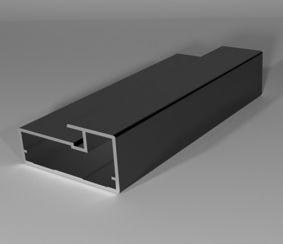 Профиль AL  F 1-19 Черный