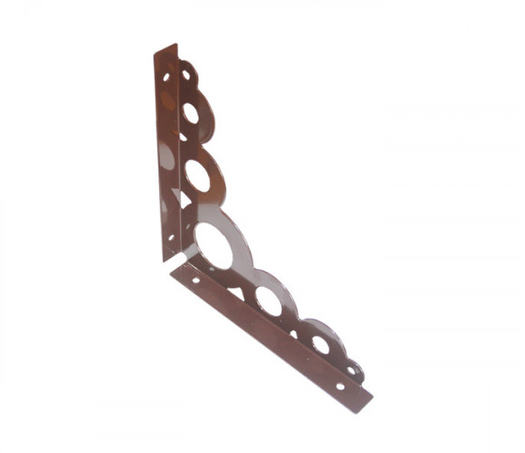 Кронштейн для полок 182х182х1,5мм   Коричневый