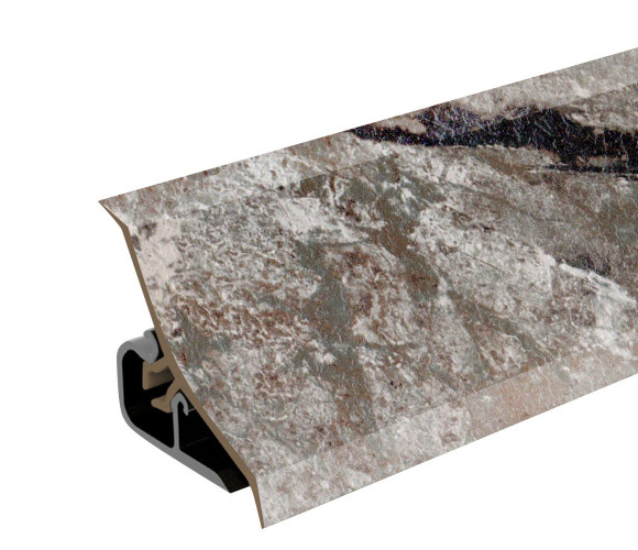 Thermoplast 120 - Плинтус - 3025      Мрамор черный 18*18*3000 (MRK 120-1341)