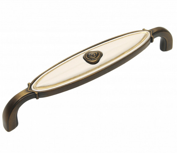 RS111BAB.4/128/W Брашированная старинная бронза/Кремовый Ручка MARTA