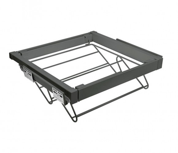 Полка для обуви с доводчиком, полного выдв., графит   WG-POBUW80-60