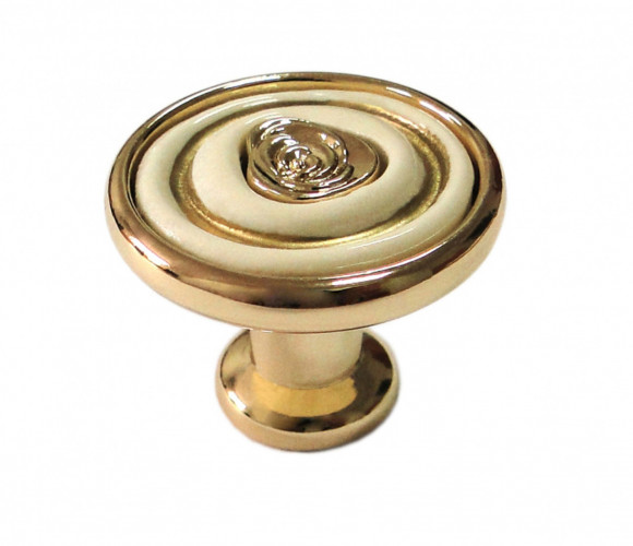 RC108GP.4/W Золото полированное/Кремовый Ручка MARTA