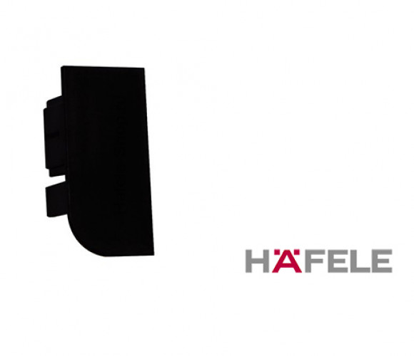 Заглушка концевая профиля Timeless 126.37.900, черная, левая   (126.37.938)