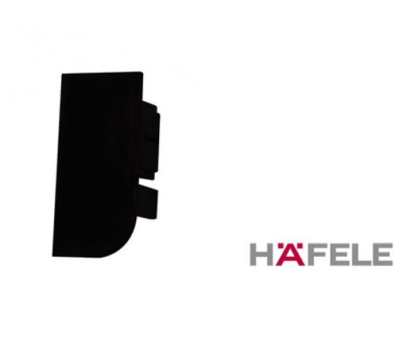 Заглушка концевая профиля Timeless 126.37.900, черная, правая   (126.37.937)