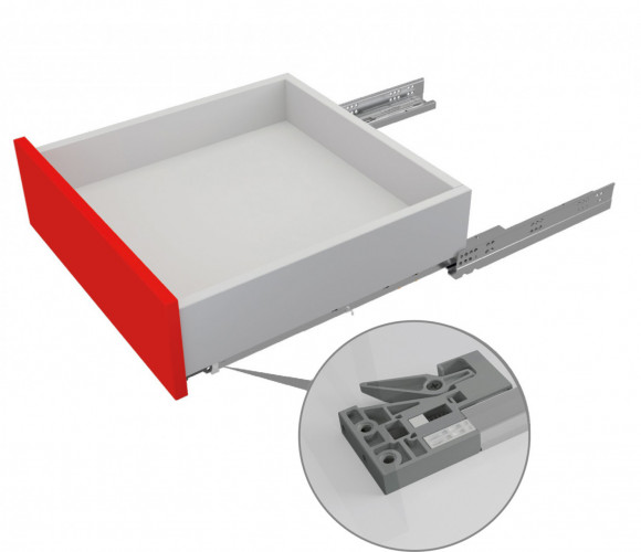 Направляющие СКРЫТОГО монтажа push-to-open DB8885Zn/350 полного выдв.