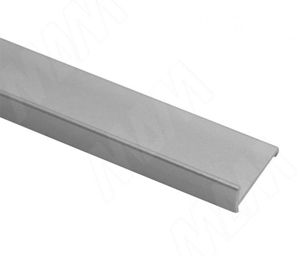 Декоративный профиль для 3708 и 2061, с ручкой, металлик, L-2,6м   В135_3055