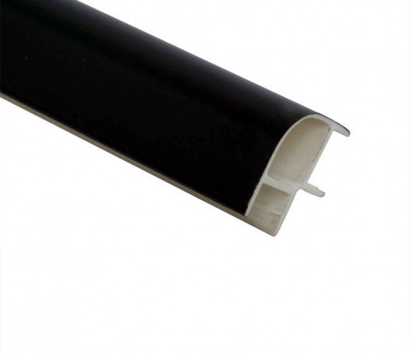 Угол цоколя универсальный 90гр., Н=150 Черный