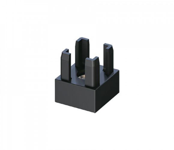 CADRO Профильная заглушка под опору, компл. 2шт., черный (31583)