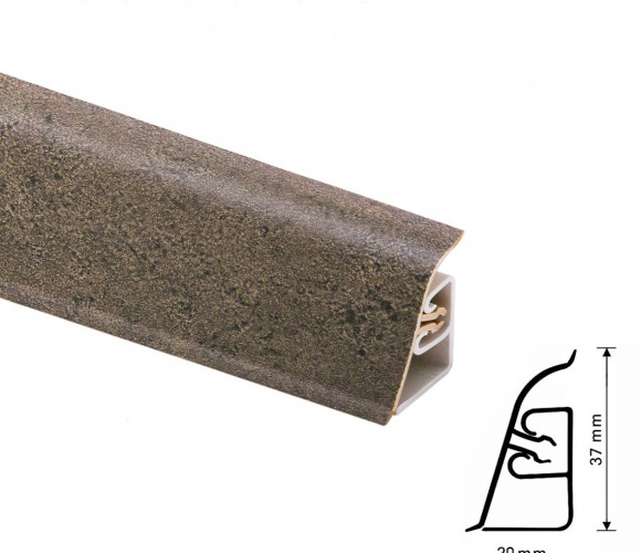 Thermoplast CEZAR BL44 - Плинтус - 148 (4,2)   Валентино глина 37*24*4200 (BL44-068)