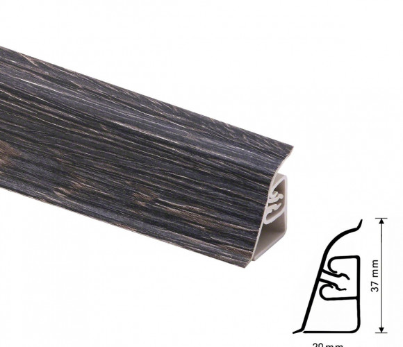 Thermoplast CEZAR BL44 - Плинтус - 3058 (4,2)   Венге мали 37*24*4200 (BL44-140)