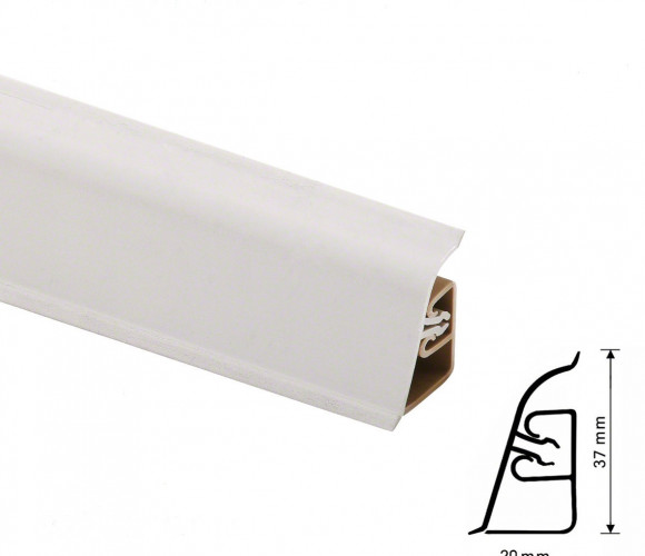 Thermoplast CEZAR BL44 - Плинтус - 702 (4,2)   Кашемир серый 37*24*4200 (BL44-141)