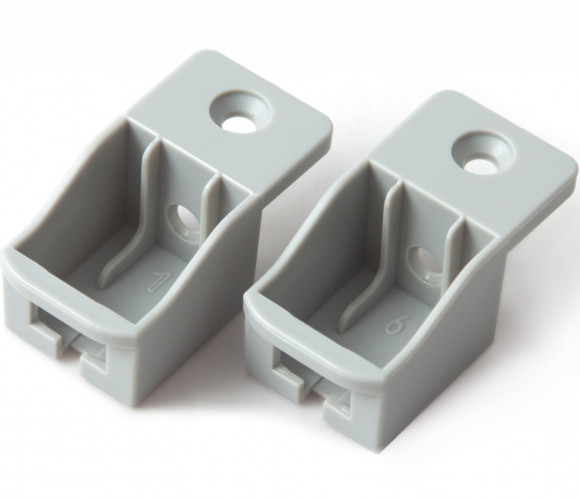 Держатель продольного рейлинга СТАРТ Серый SBH40/GR