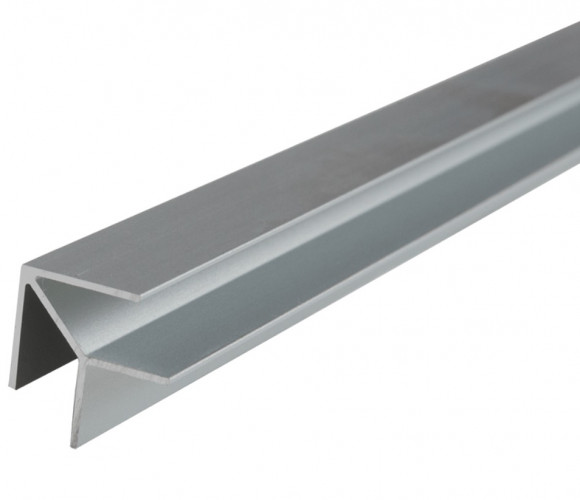 Планка угловая 6 мм, L=0,6м (Для мебельного щита)   Серебро