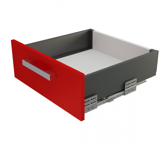 Ящик СТАРТ с ПРЯМЫМИ боковинами Графит SB19GRPH.1/450, выс. стенки 118мм